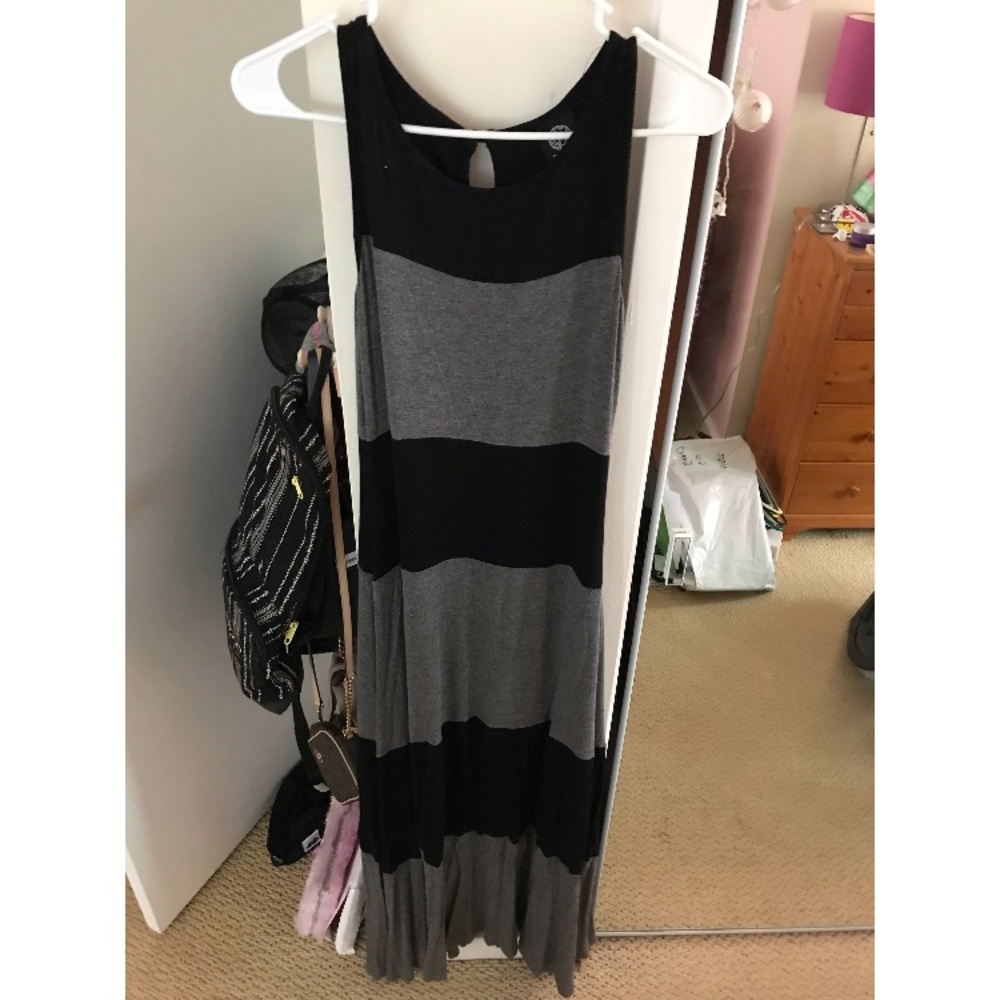 Maxi Black & Gray Dress from Nordstrom